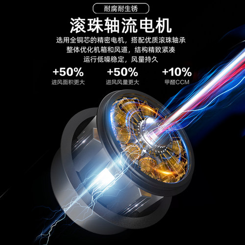 瞳行记超薄新风系统过滤一体机换气排气家用商用管道排风机送风机