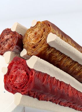 威济狗狗磨牙棒中大型犬牛肉味洁齿骨耐咬牛棒阿拉斯加零食串烧骨