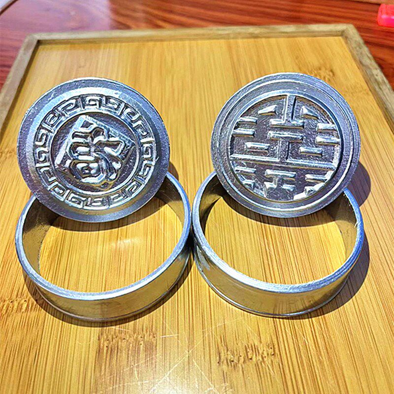 广西藤县太平米饼印客家米饼艾粄铝模具手工烘焙烹饪米糕月饼模具