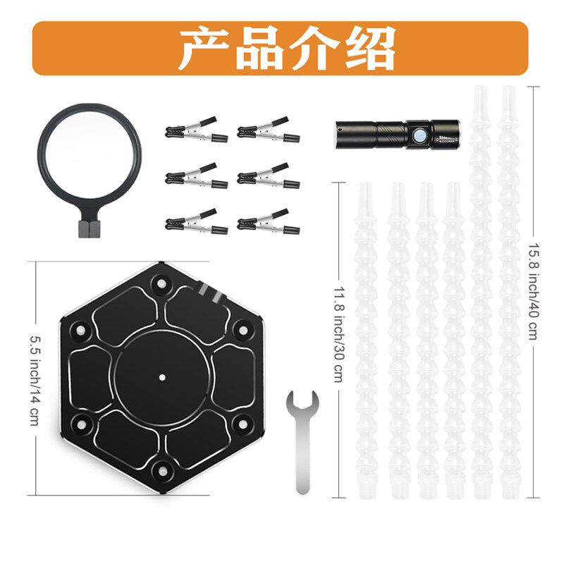 可调式万向支架焊接辅助固定航模夹具主板电烙铁焊台维修工作工具