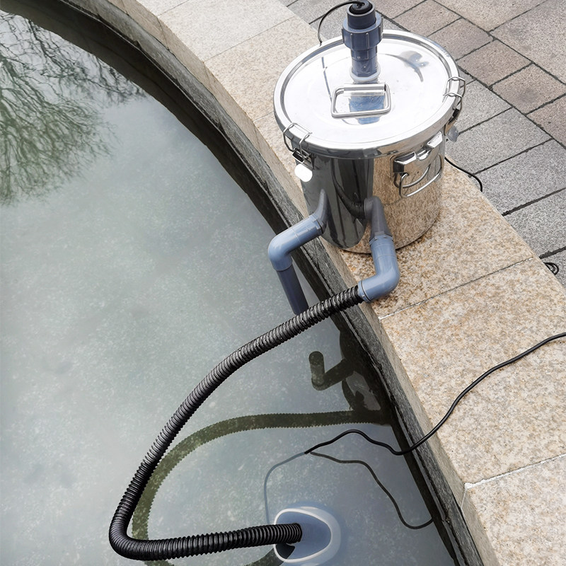 康卿小型鱼池过滤系统水循环净化器外置过滤器庭院阳台鱼池过滤桶