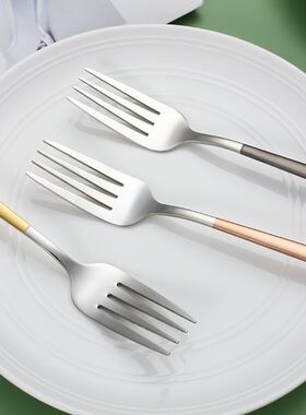 304不锈钢西餐叉子家用餐具牛排叉子饭叉家用吃饭意面叉子泡面