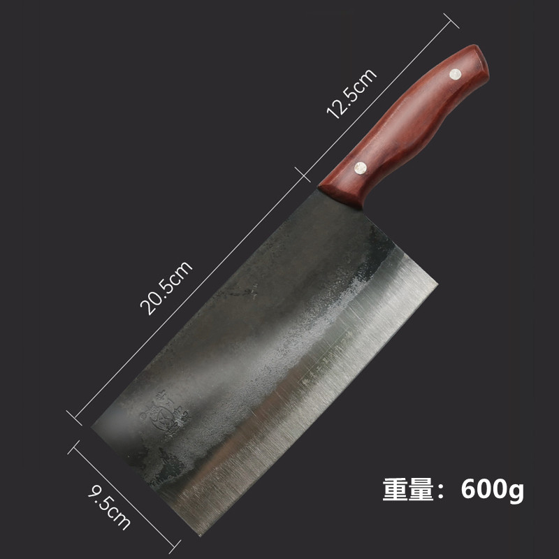 手工锻打菜刀切肉刀可斩骨锋利切片刀传统锻打碳钢刀老式铁菜刀