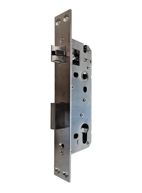 户外铝艺庭院门窄边2585门锁3585锁体4085执手锁锁胆全钢反提上锁