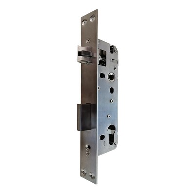 户外铝艺庭院门窄边2585门锁3585锁体4085执手锁锁胆全钢反提上锁