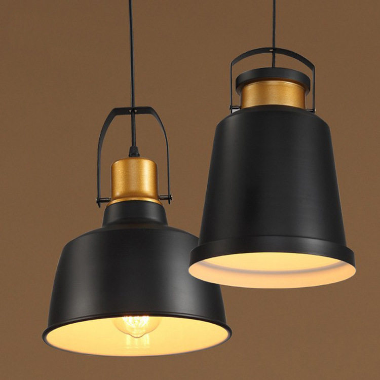 厂家批发热销Loft餐厅酒吧台仓库灯 美式乡村工业控铁艺锅盖吊灯