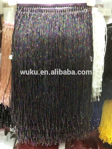 时尚30cm管珠流苏 舞蹈服流苏珠子 DIY边穗饰品 TF-251