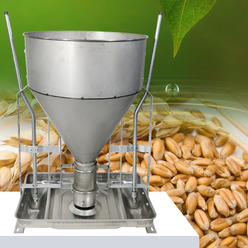不锈钢干湿猪食槽育肥母猪自动下料器猪用料槽喂料器大猪仔猪料槽