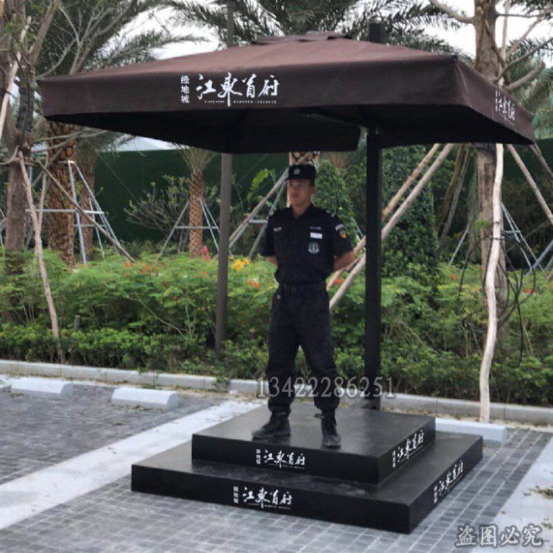 保安岗亭户外移动不锈钢保安亭售楼形象迎宾岗亭治安执勤门卫站台