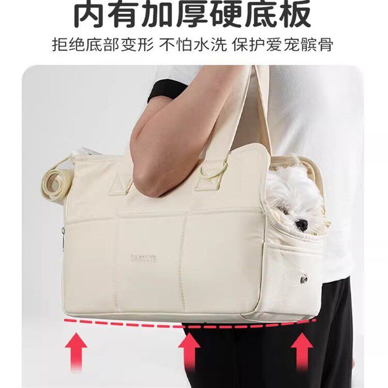 宠物外出包便携户外出行单肩手提透气狗包小体比熊博美遛狗斜挎包