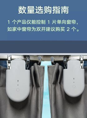 电动窗帘助理窗帘伴侣窗帘机器人开合器全自动Googlel/Siri/Alexa