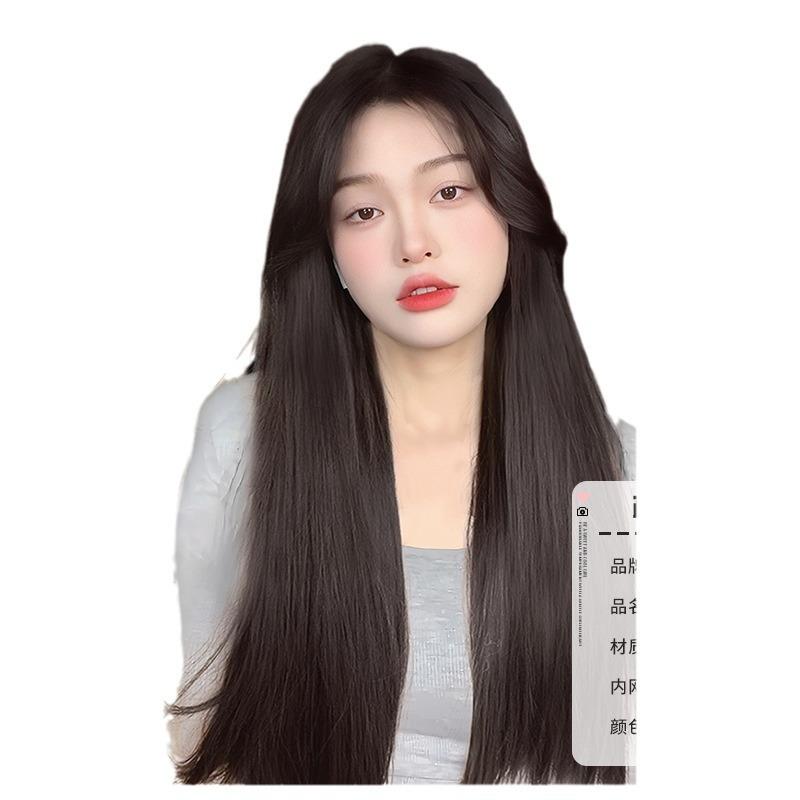 义乌市乐善假发有限公司假发女全头发型长发中分黑长直假发Lolita