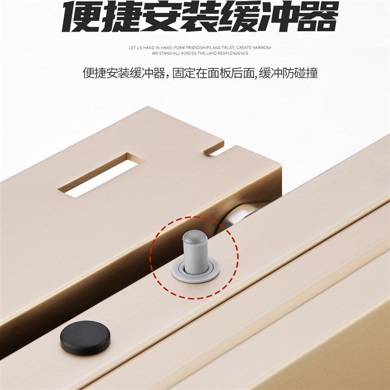 飘窗滑轨书桌上升台面隐形轨道橱柜抽屉抽拉伸缩升降桌面延长导轨