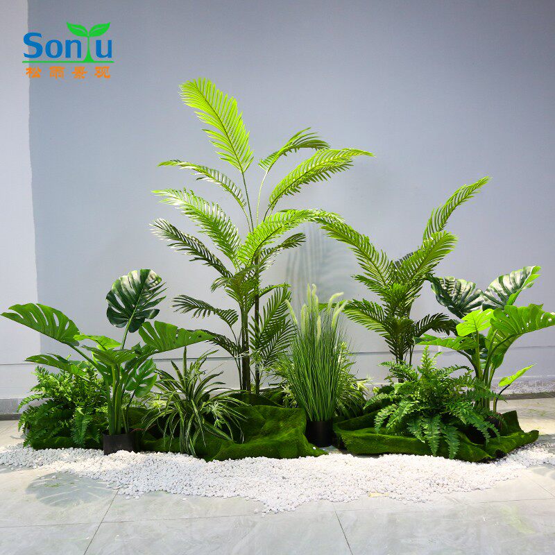 仿真植物大型盆栽北欧绿植室内外景观橱窗造景装饰隔断旅人蕉摆件