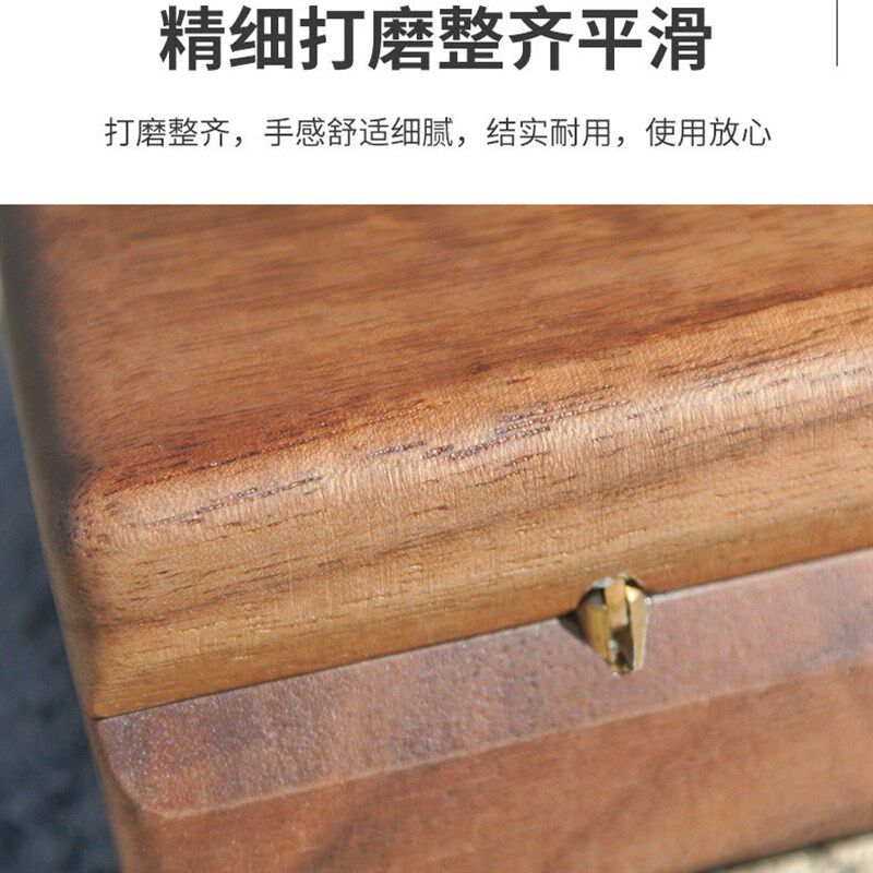 唢呐哨片盒黑胡桃木专业配件收纳盒高档翻盖芯子收纳盒管子哨片盒
