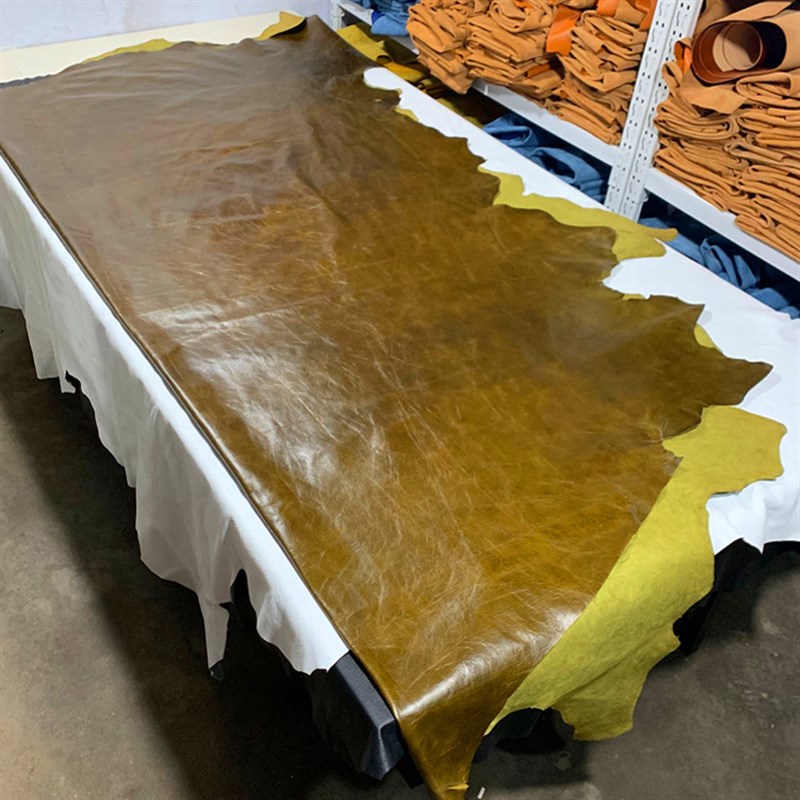 整张牛皮皮料黑棕红米白色真皮沙发床头软包料坐垫面料头层牛皮革