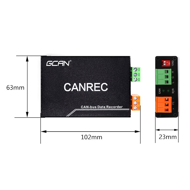 广成科技汽车CAN-bus总线数据存储器CAN REC脱机离线回放记录仪