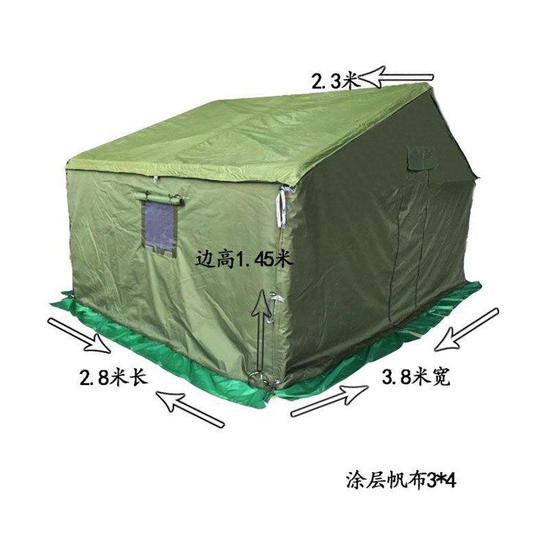 户外工程工地施工养蜂救灾帐篷冬季加厚保暖帆布防雨住人棉帐篷
