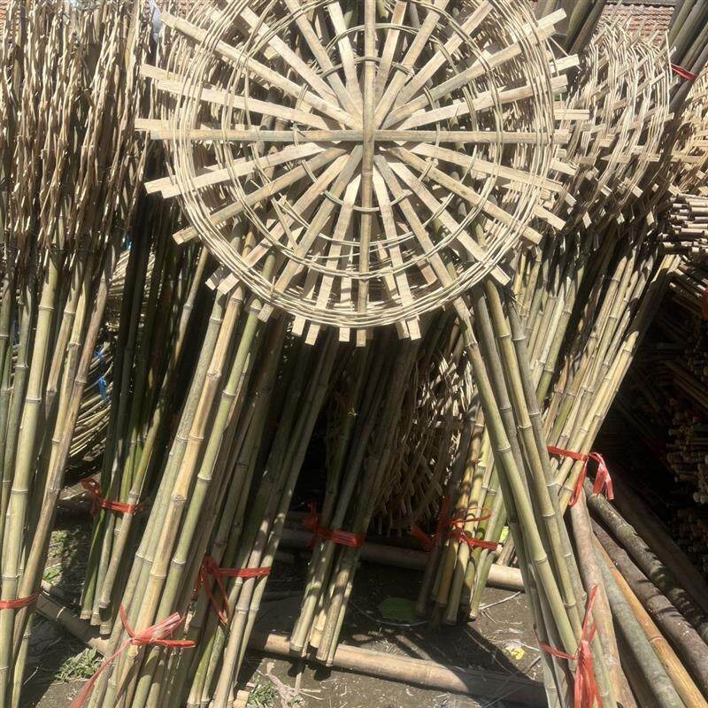新品鲜花花圈架子花圈架子竹编花圈架子手工制作鲜花花圈 插菊花