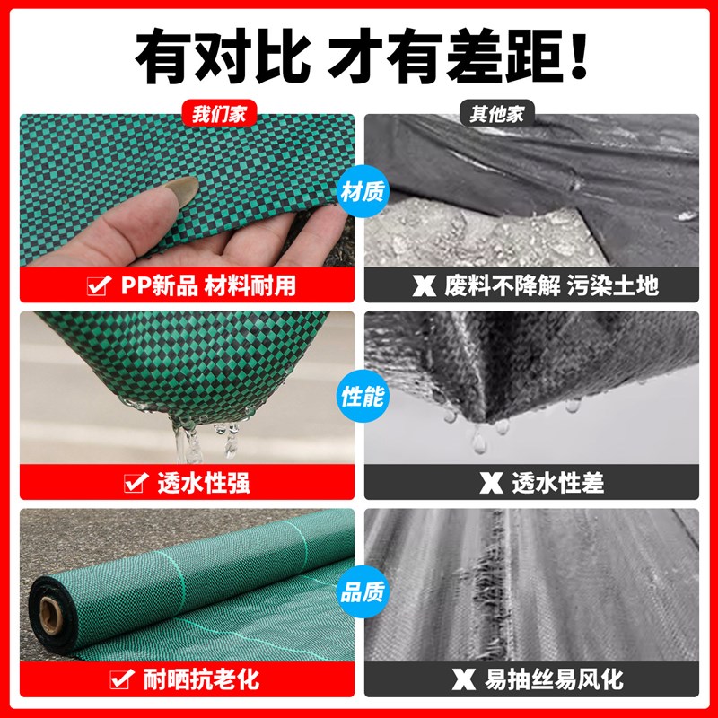 绿色防草布除草布耐用地钉新型地布果树专用厂家直销庭院农用