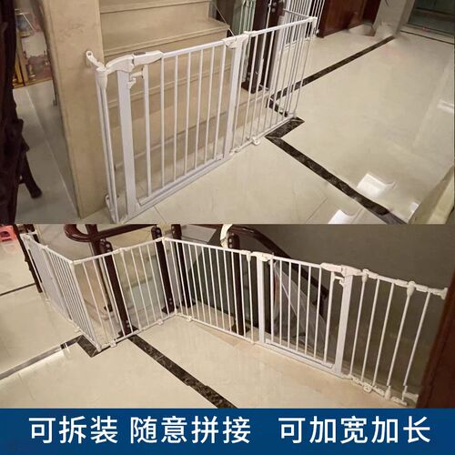 宠物店门口围栏狗栅栏儿童宝宝护栏l型u异型厨房楼梯门栏加高1米