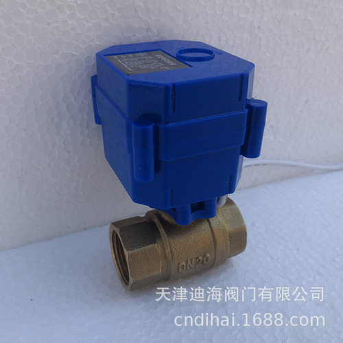 螺纹丝口不锈钢微型电动球阀4分 6分 DC:5V 12V 24V 电动球阀厂家