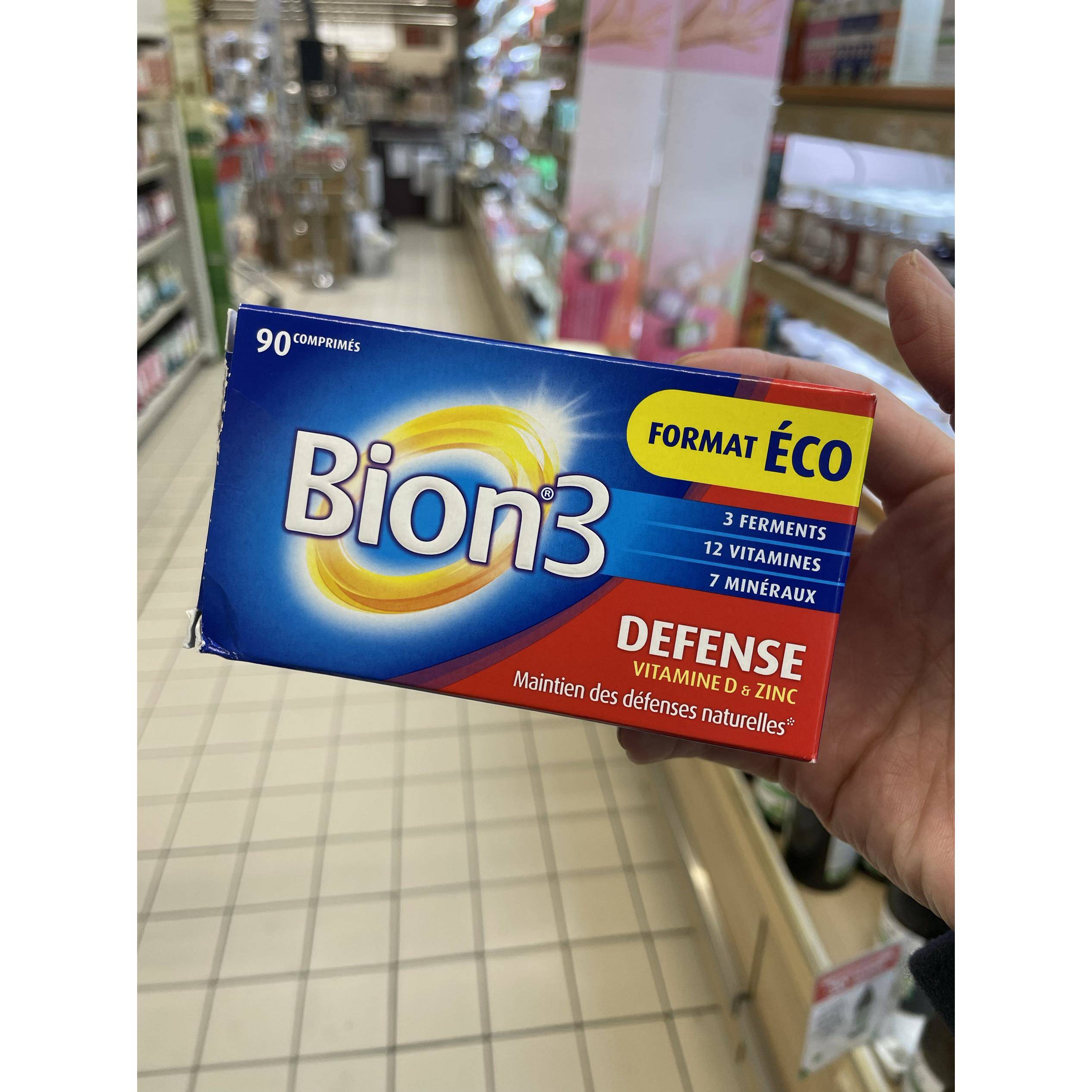 法国本土版bion3 defense成人覆合维生素咀嚼片30粒/90粒