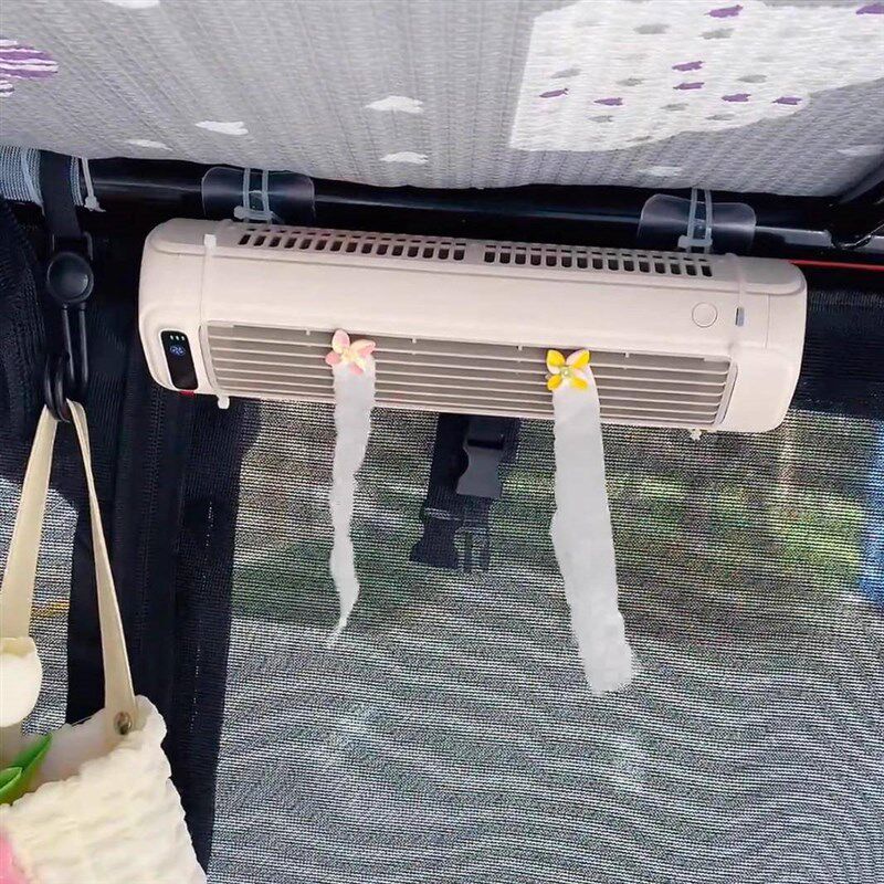 电动三轮车专用空调扇车载小型USB制冷快递车移动便携式静音风扇