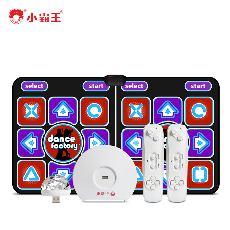 小霸王双人跳舞毯体感游戏机双人可连电视新款游戏机运动健身减肥亲子互动跳舞毯跑步切水果儿童小学生游戏机