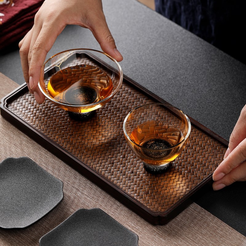 新羽手工耐高温玻璃功夫茶具品茗杯主人杯 高端纯手工吹制个人杯