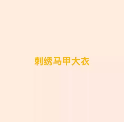 【刺绣马甲大衣】王福贵定制～圆领金线刺绣马甲大衣3.15