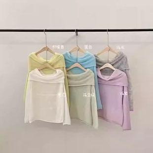 王福贵定制～温柔一字肩慵懒上衣3.24 温柔毛衣