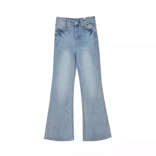 3.24 王福贵定制～微喇满钻闪闪牛仔裤 满钻牛仔裤