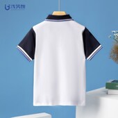 夏季 高中小学推荐 学院风polo衫 青岛学校套装 内搭休闲 学生校服短袖