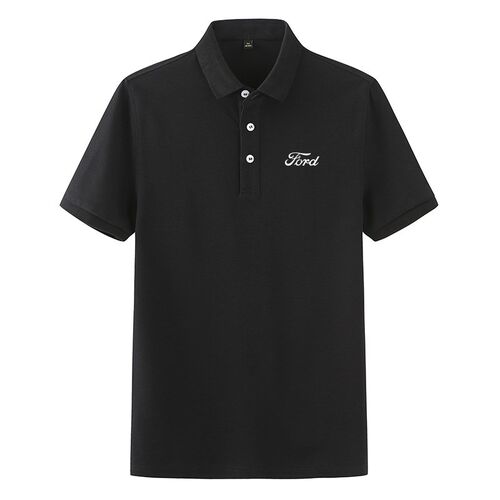 福特汽车工作服短袖Polo衫定制汽修4S店售前工装翻领T恤订制logo