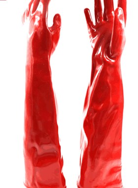 60cm加长防水耐高温手套防烫加厚隔热手套防热防蒸汽pvc橡胶厨房