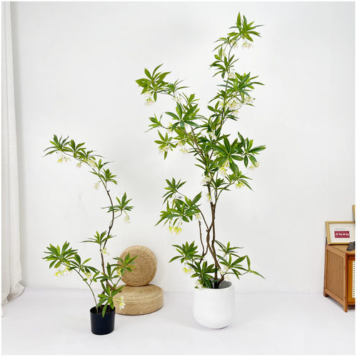仿真绿植水石榕花树客厅落地橱窗装饰造景花艺摆件仿生假花绿植
