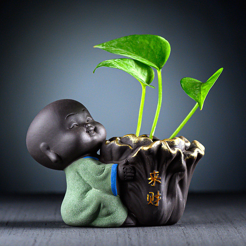 创意花瓶绿萝花插水培植物花器茶宠摆件养花插花容器花盆桌面装饰