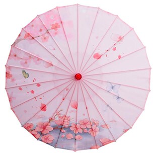 雨涧春行图舞蹈伞人间烟火装饰跳舞伞道具古典走秀演出表演工艺伞