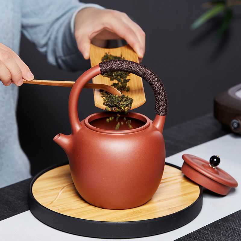 宜兴紫砂提梁壶电陶炉炭火炉煮茶壶耐高温泡茶壶功夫茶具家用大号