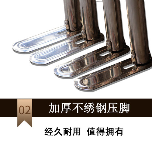 落地不锈钢架子方顶蚊帐支架加粗单独杆子1.21.51.8m加厚家用新款
