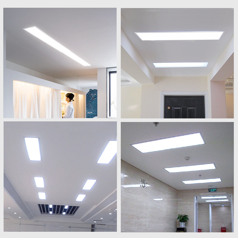 嵌入式办公灯条形led暗装平板灯办公室过道商用石膏板吊顶长条灯