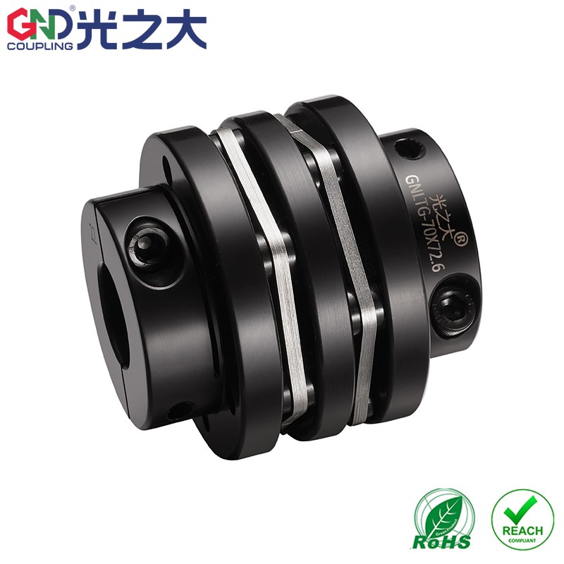 光之大45钢GNLTG大扭矩多节夹紧螺丝双膜片联轴器高精度电连轴器