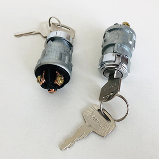 JK423点火开关拖拉机工地农用三轮货车改装加装带钥匙电源启动锁