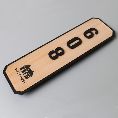 好看到爆炸!轻奢门号牌定制加logo创意数字贴房间酒店宾馆包厢饭