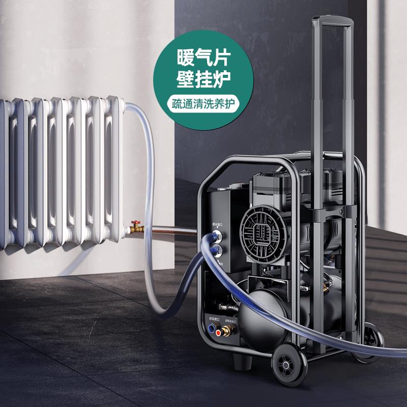 楠涵拉杆式智能脉冲地暖清洗机暖气片热水器自来水管清洗射弹海绵