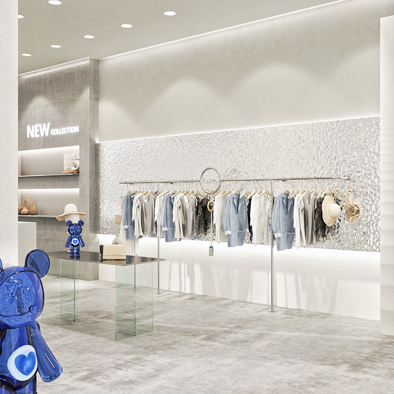 女装店货架童装店服装店衣服架子专用上墙展示架落地式挂衣陈列架