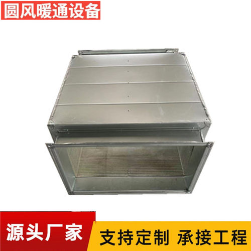 风管消声器、静压箱工业不锈钢管道消声器噪音消除设备风机
