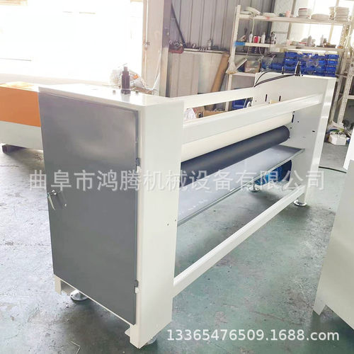 2米幅宽油胶白胶滚涂涂胶机 橡胶辊易清理 单面三辊式上胶机