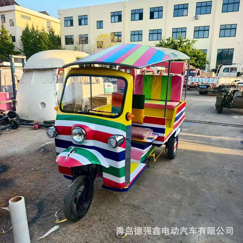 泰国突突老爷车创意汽车摆件高级旅游接待观光车东南亚三轮车拉客